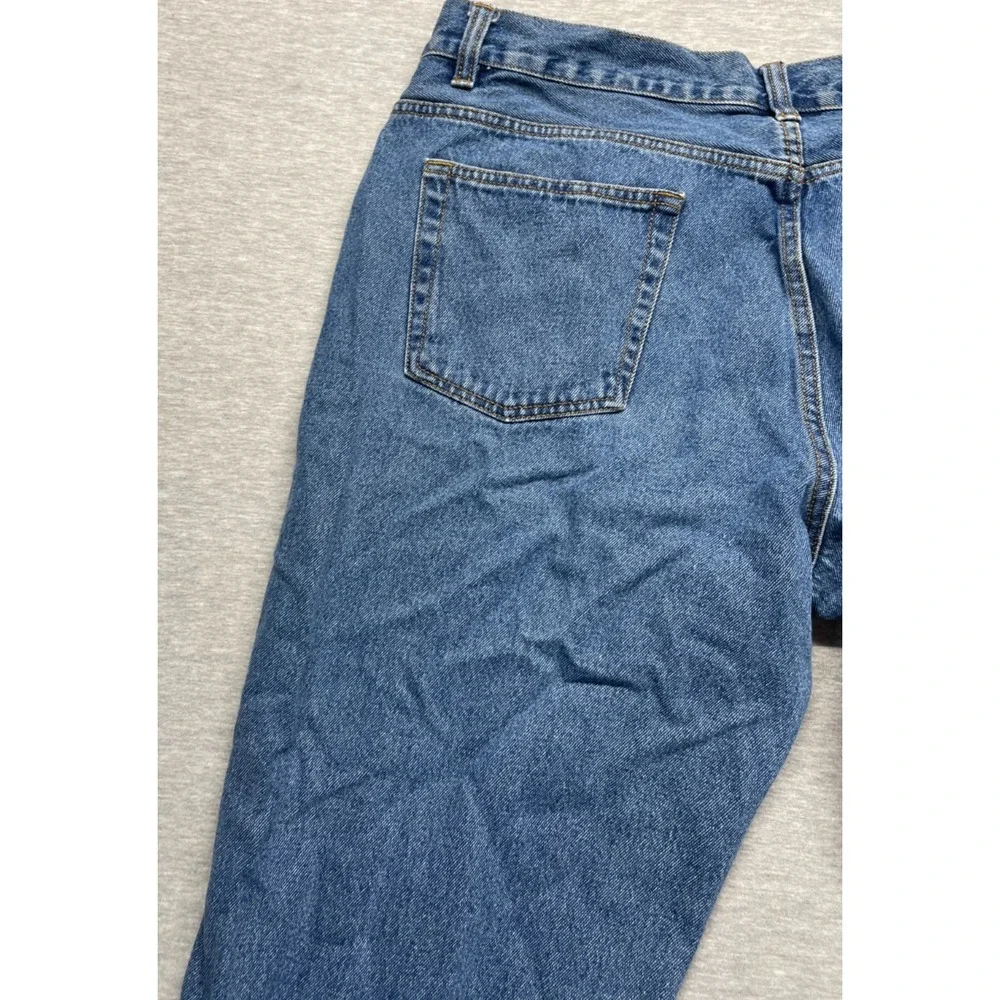 Blue Mountain Relaxed Fit Jeans Mens 40x32 (Fits 36x30) Blue Denim Straight Leg